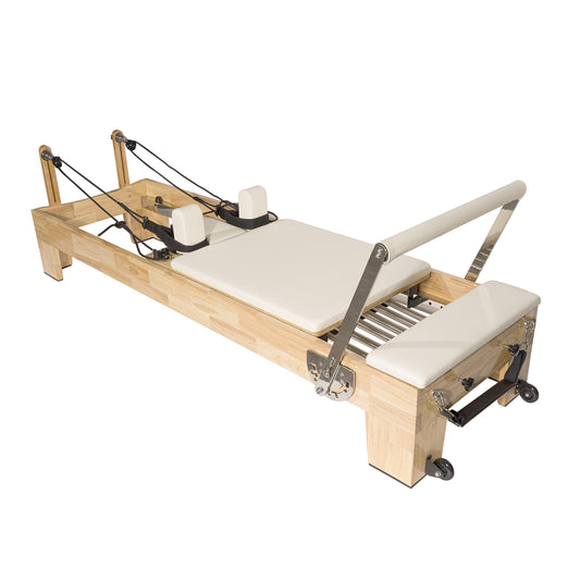 Classic Oak Pilates Reformer White