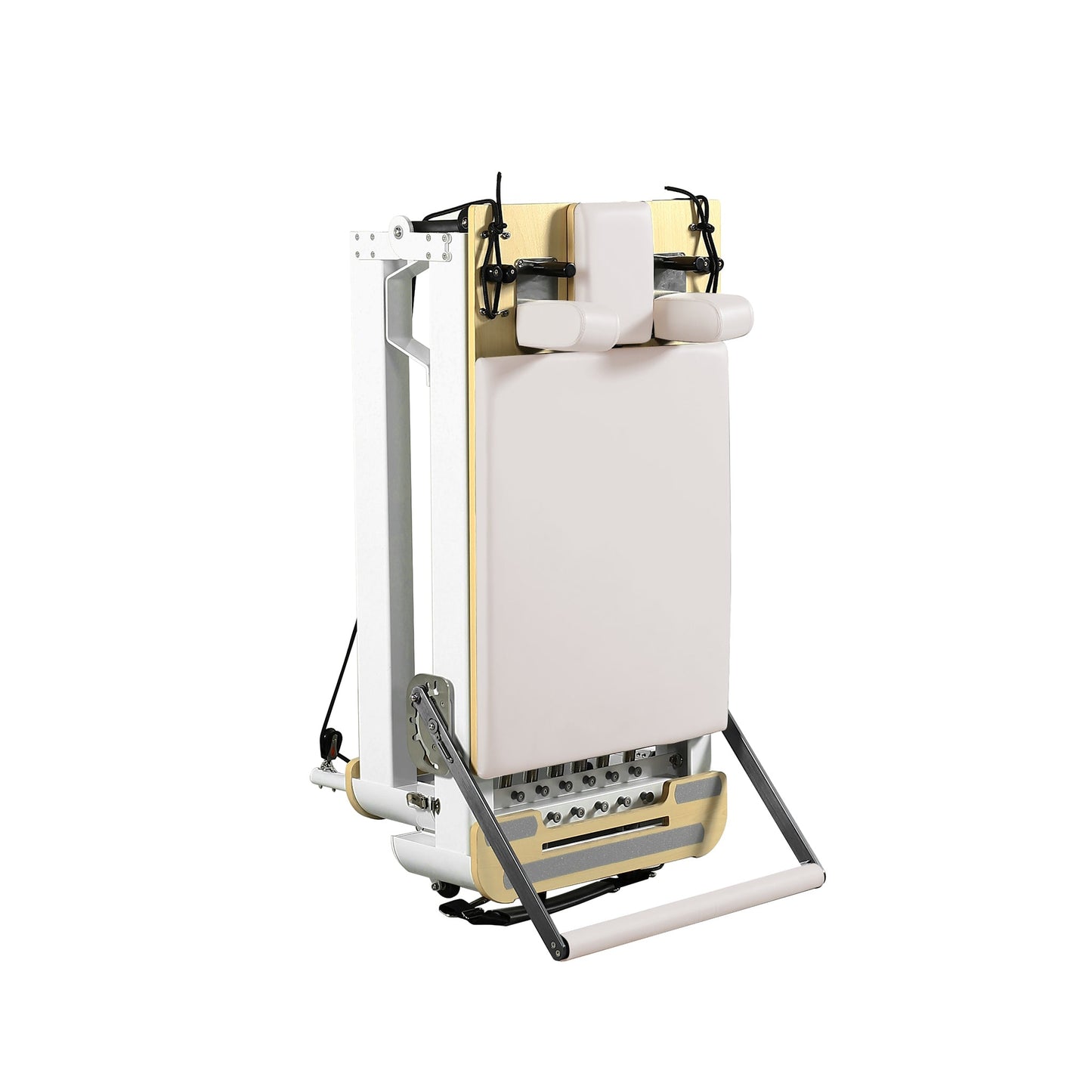 Pilates-Reformer aus Aluminiumlegierung, zusammenklappbar, Weiß