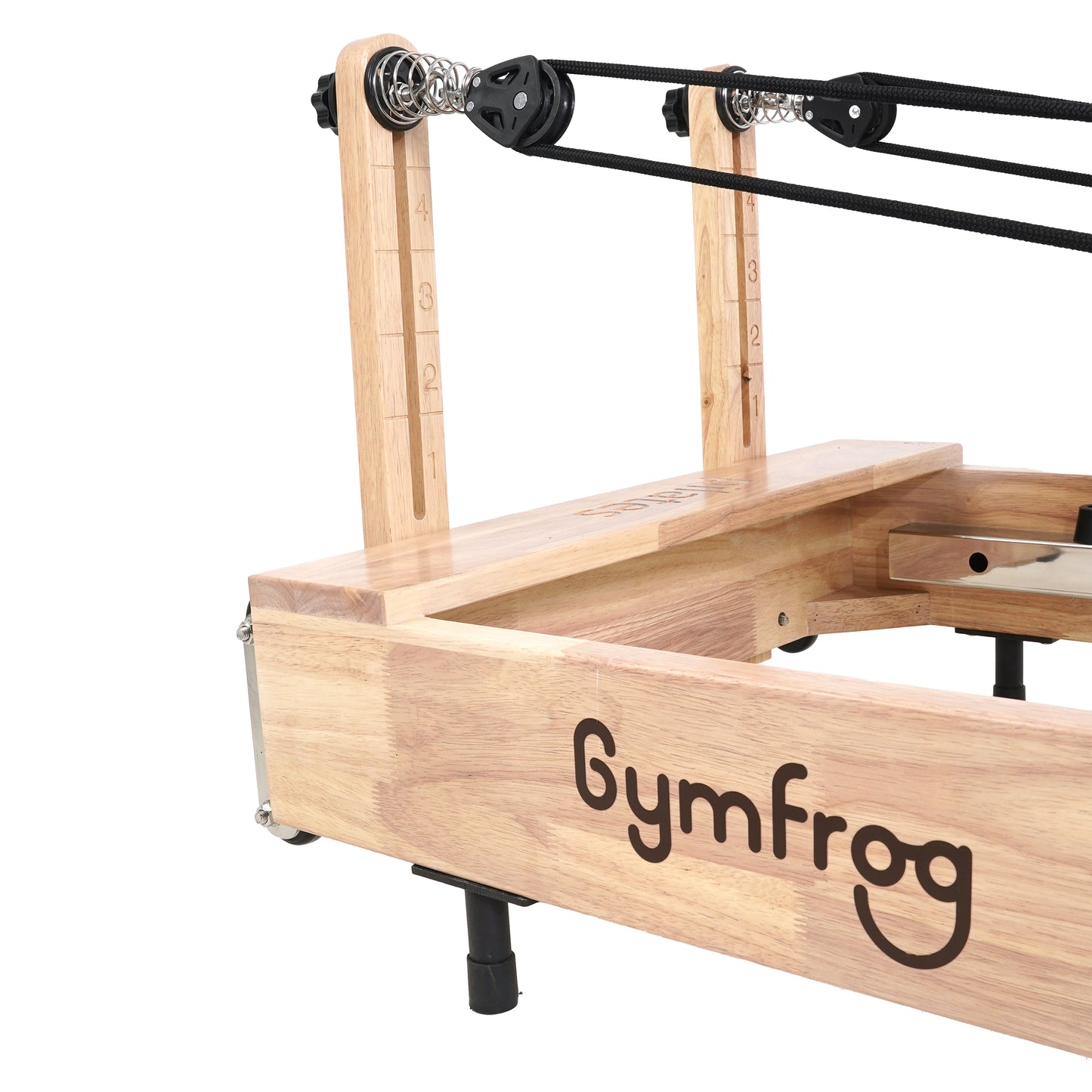 Foldable Pilates Reformer –  White